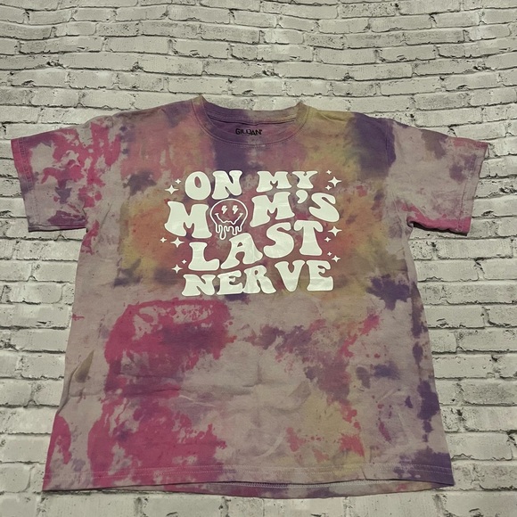 Tie Dye Girls Short Sleeve Shirt Size Medium - Picture 4 of 6